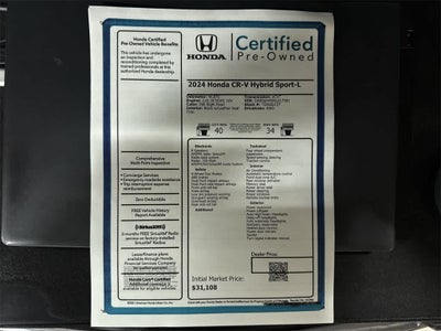 2024 Honda CR-V Hybrid Sport-L