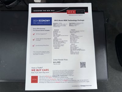 Acura RDX Tech Pkg 2013