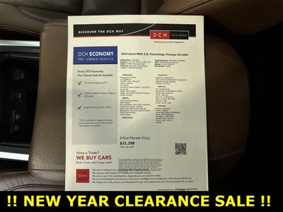 2019 Acura MDX w / paquete de tecnología