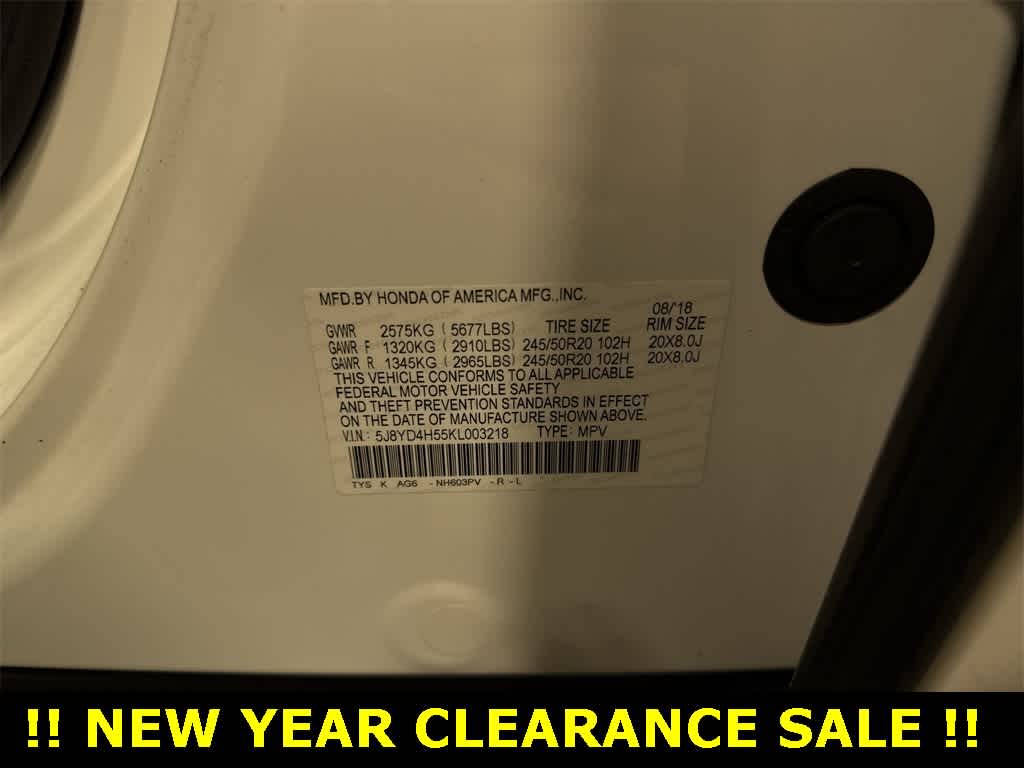 2019 Acura MDX w / paquete de tecnología