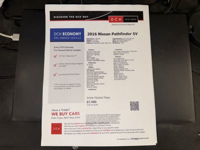 Nissan Pathfinder SV 2016