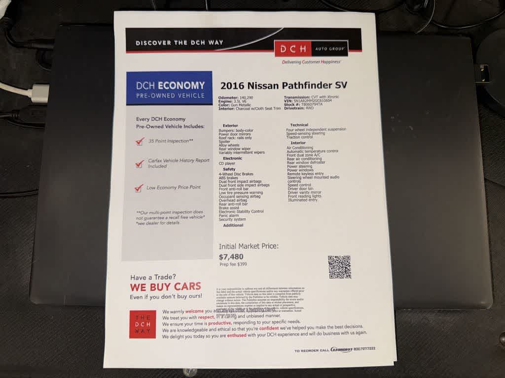 Nissan Pathfinder SV 2016