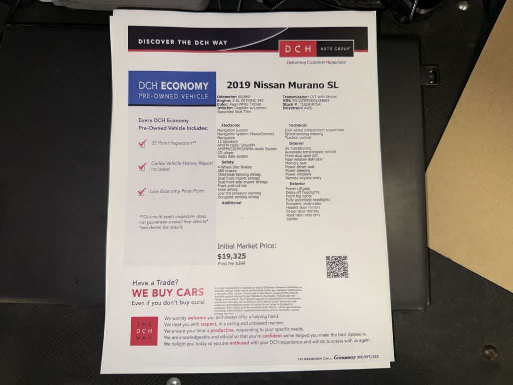 Nissan Murano SL 2019