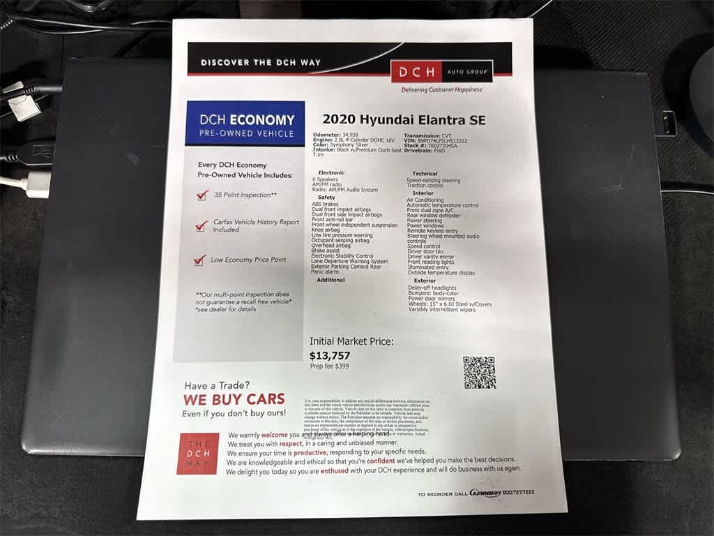 Hyundai Elantra SE 2020