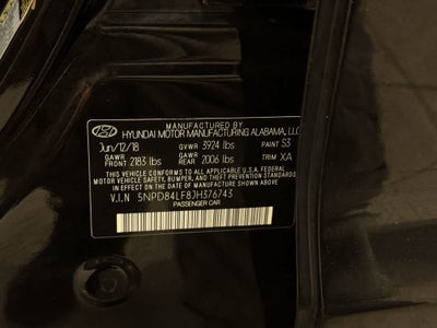 Hyundai Elantra Limited 2018