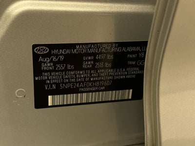 Hyundai Sonata SE 2019