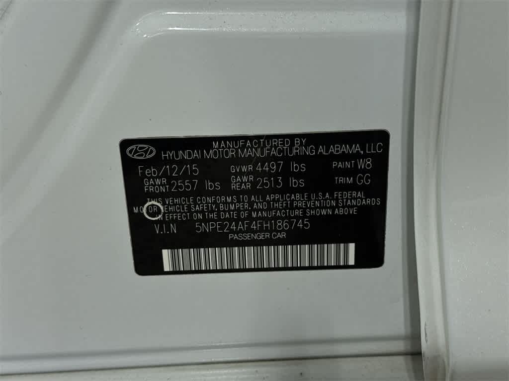 Hyundai Sonata 2.4L SE 2015