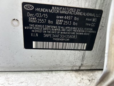 Hyundai Sonata 2.4L Sport 2016