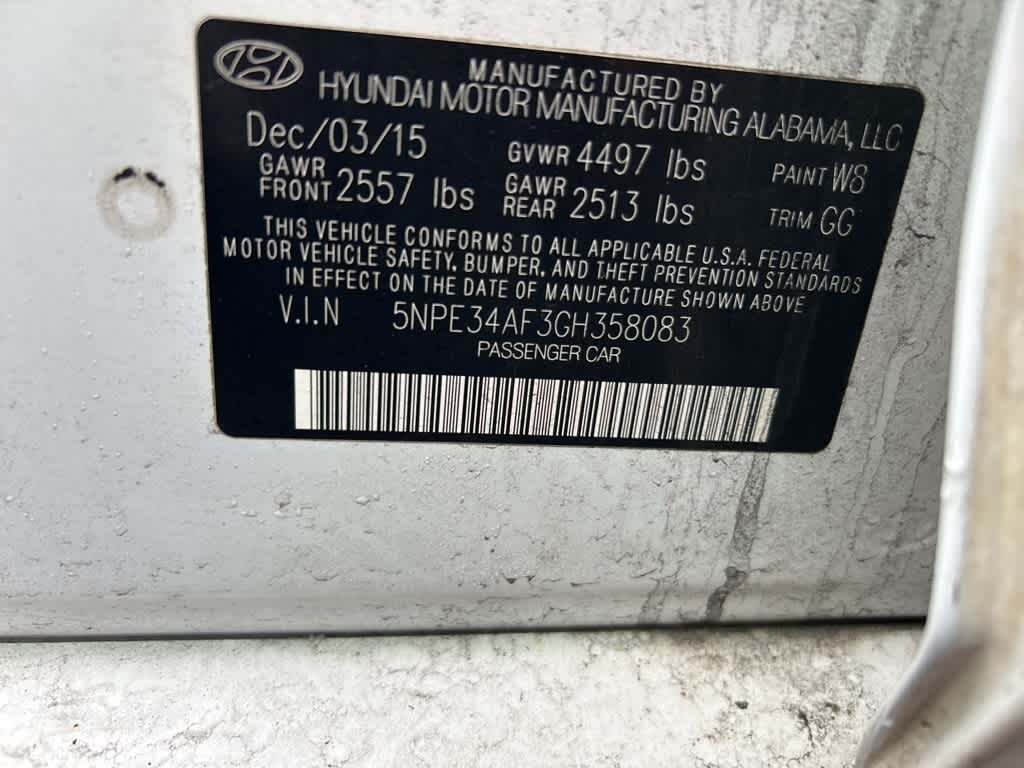Hyundai Sonata 2.4L Sport 2016