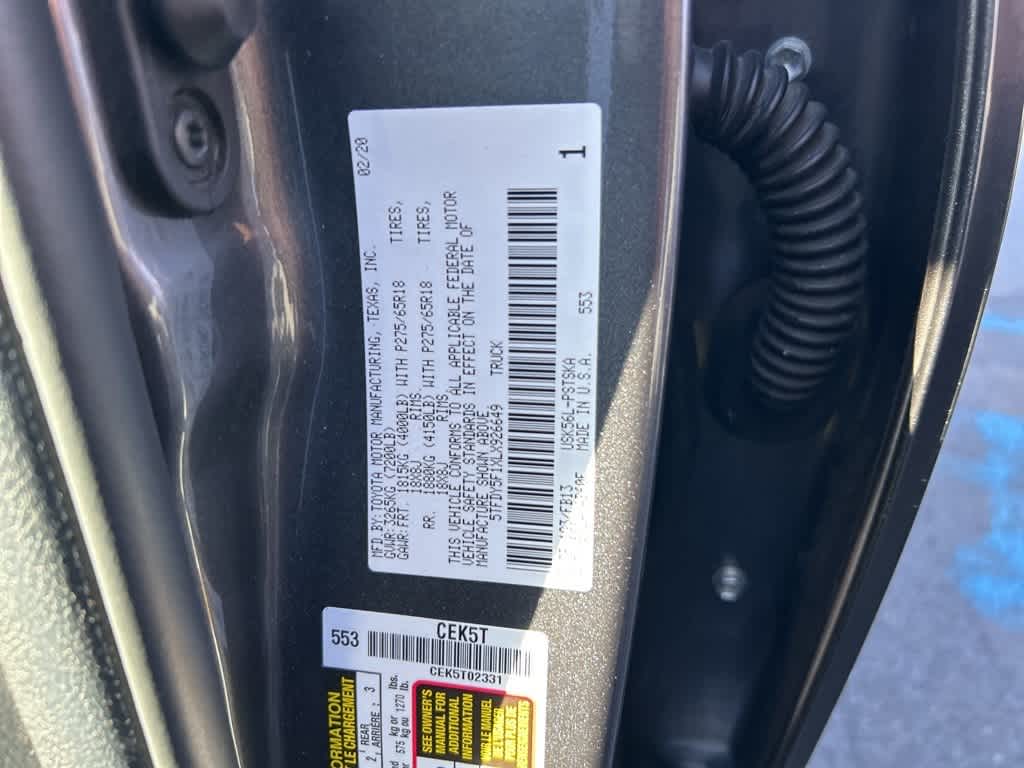 Toyota Tundra SR5 2020