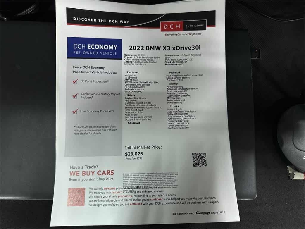 BMW X3 xDrive30i xDrive30i 2022