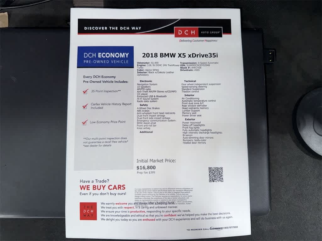 BMW X5 xDrive35i xDrive35i 2018