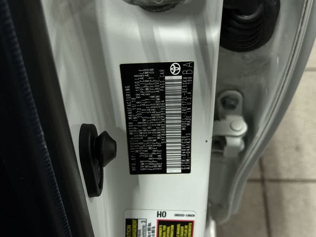 Toyota Corolla L 2019