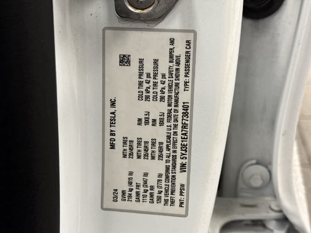Tesla Model 3 RWD 2024