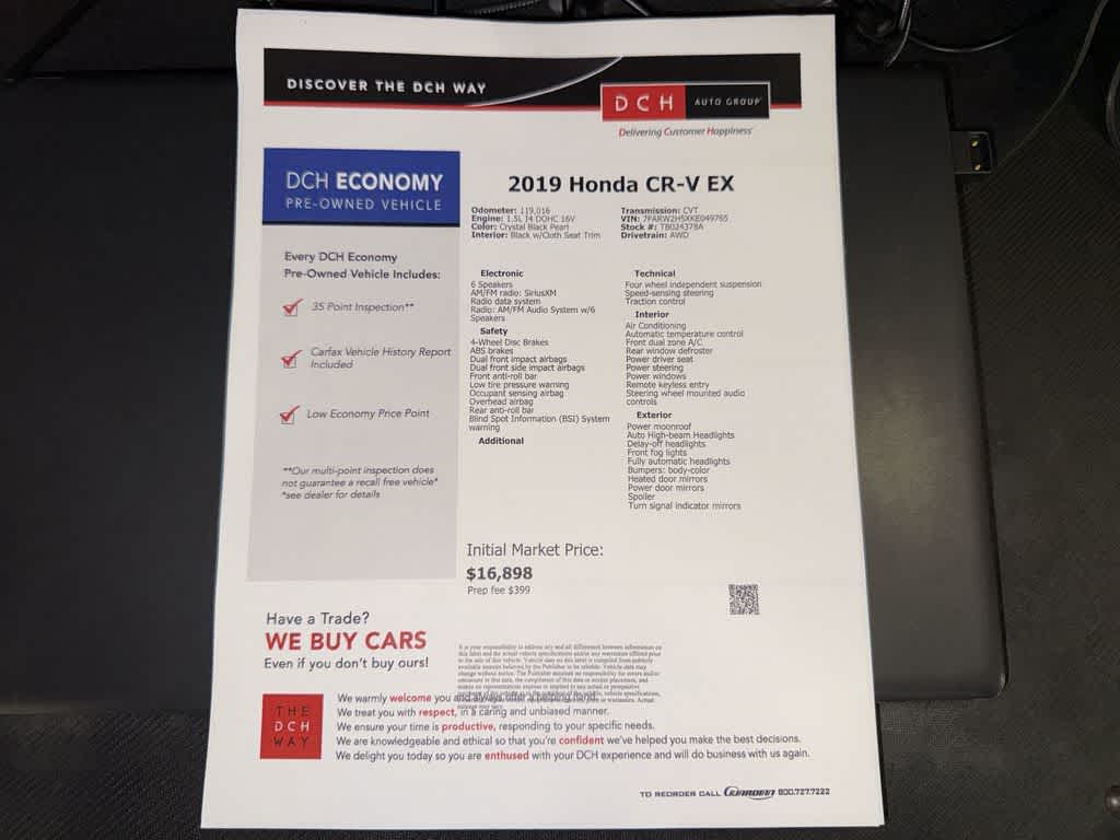 Honda CR-V EX 2019