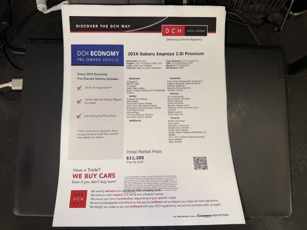 Subaru Impreza Premium 2016