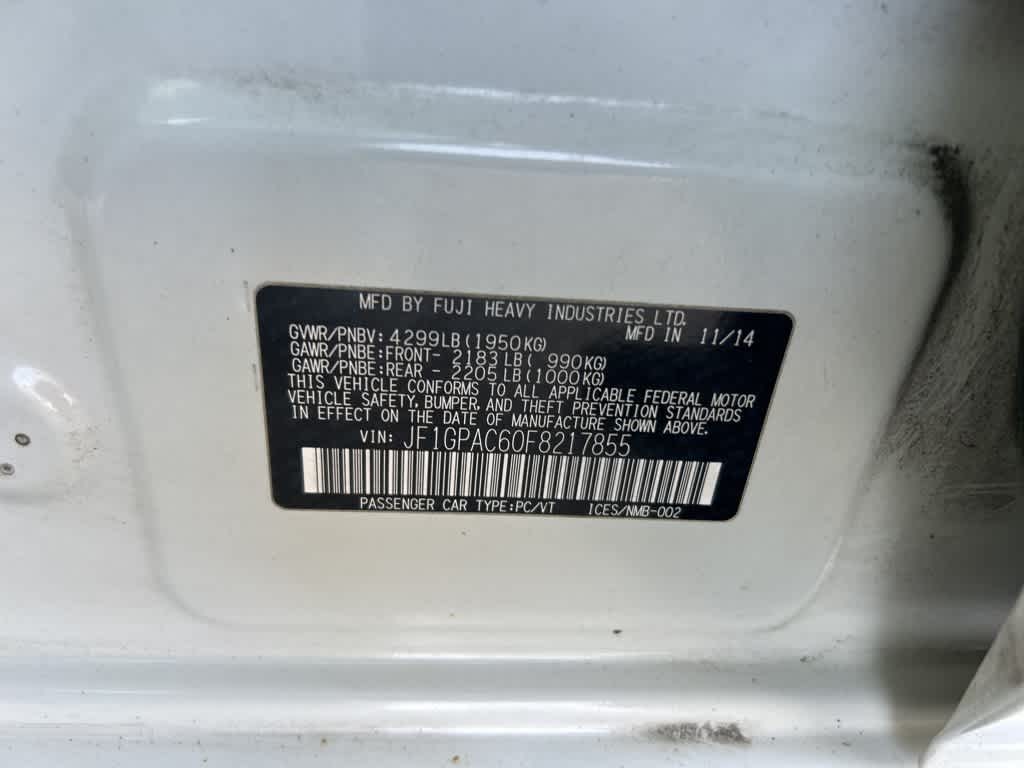 Subaru Impreza 2.0i Premium 2015