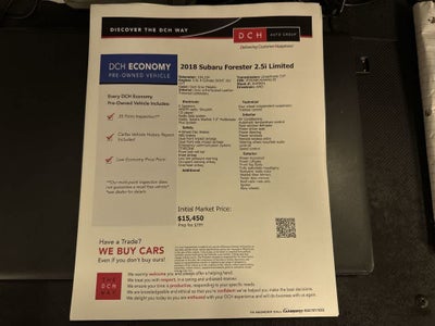 Subaru Forester Limited 2018