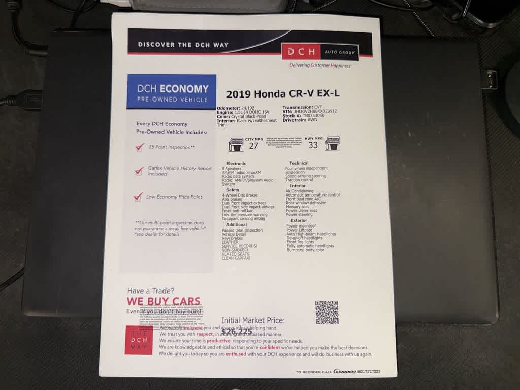Honda CR-V EX-L 2019