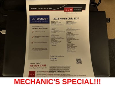 Honda Civic Sedán EX-T 2018