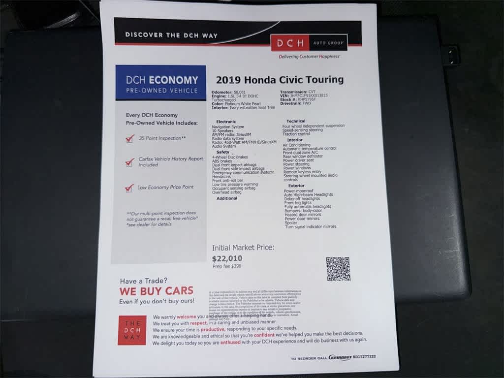 Honda Civic Touring 2019