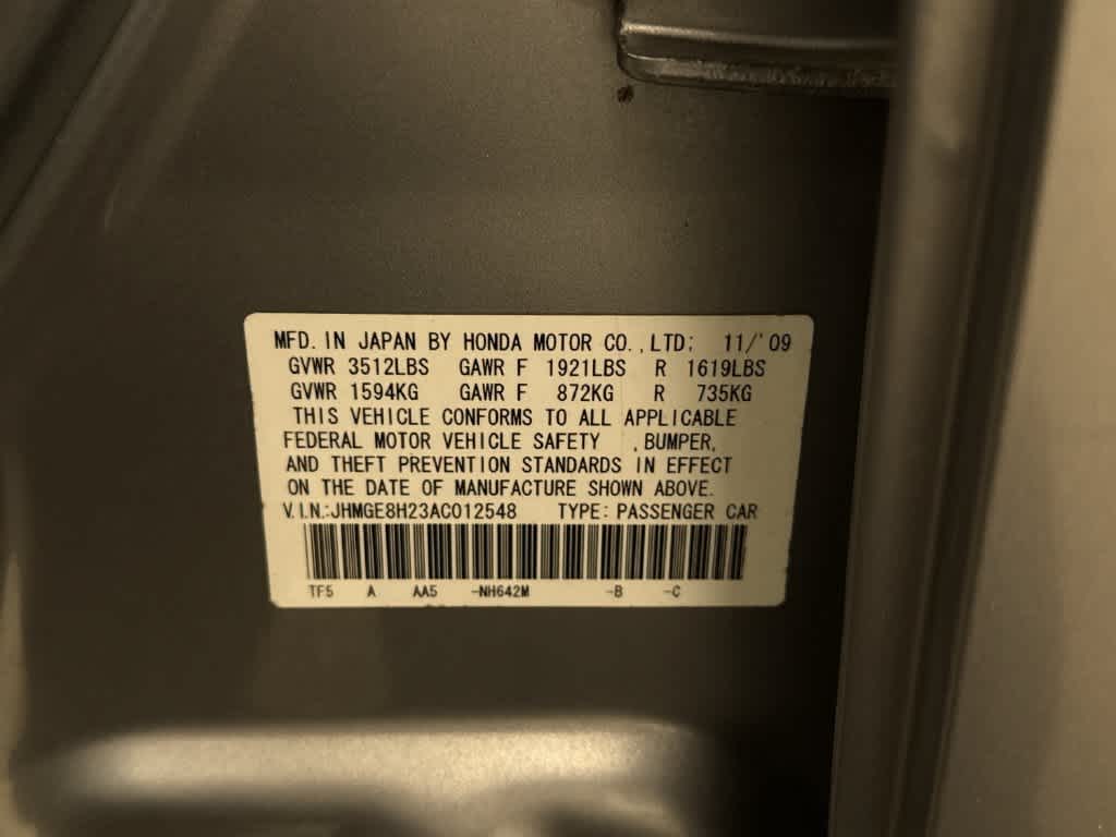 Honda Fit de 2010, 5 puertas, hatchback, cambio automático