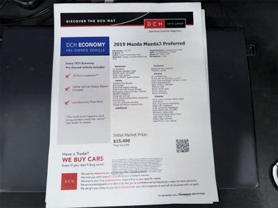 Mazda MAZDA3 2019 con paquete Preferred