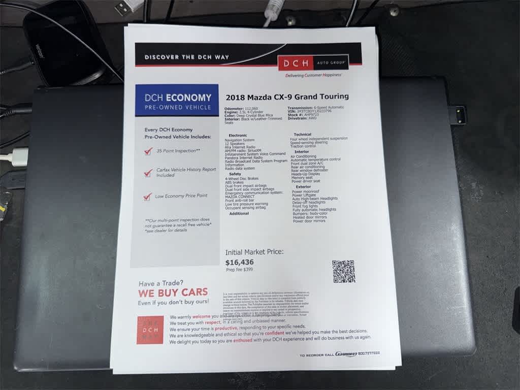 Mazda CX-9 Grand Touring 2018