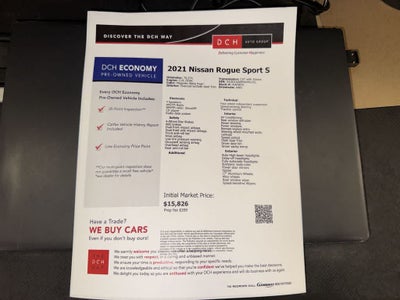 Nissan Rogue Sport S 2021
