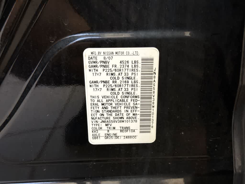Nissan Rogue SL de 2008