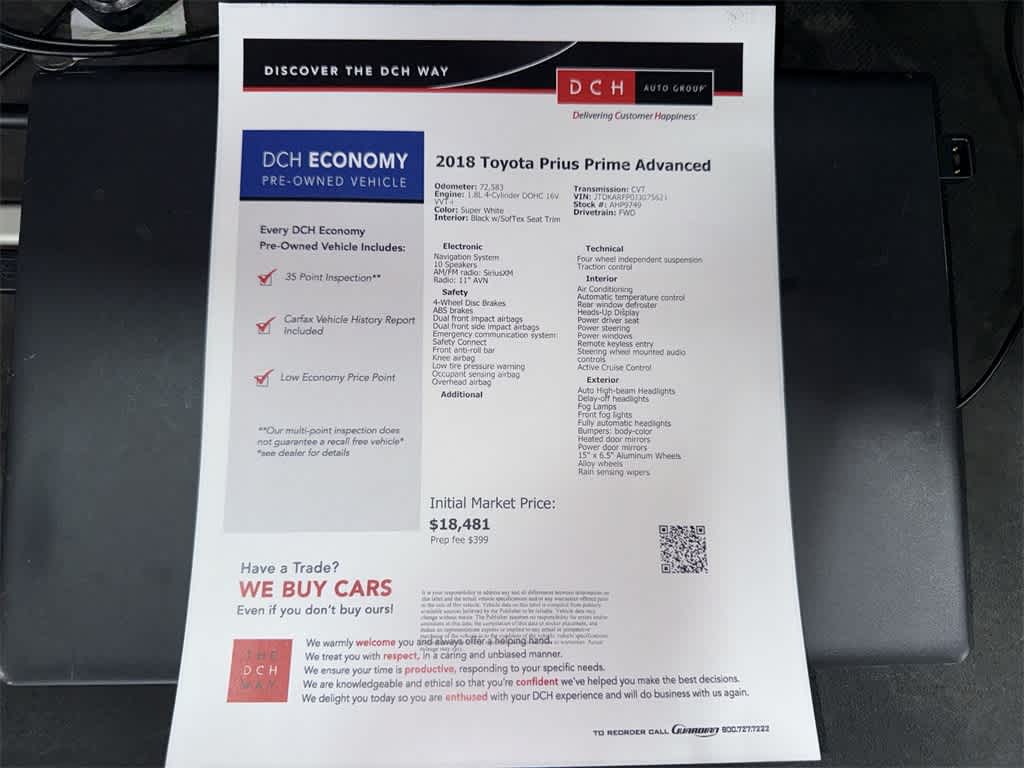 Toyota Prius Prime Advanced 2018