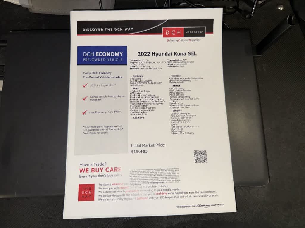 Hyundai Kona SEL 2022