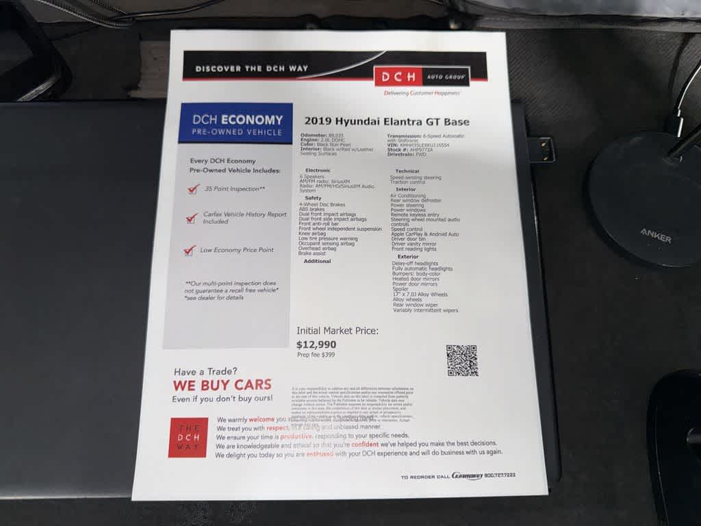 Hyundai Elantra GT automático de 2019