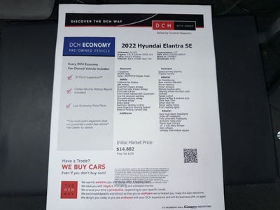 Hyundai Elantra SE 2022