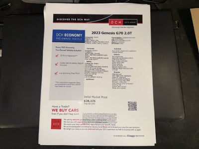 Genesis G70 2.0T 2023