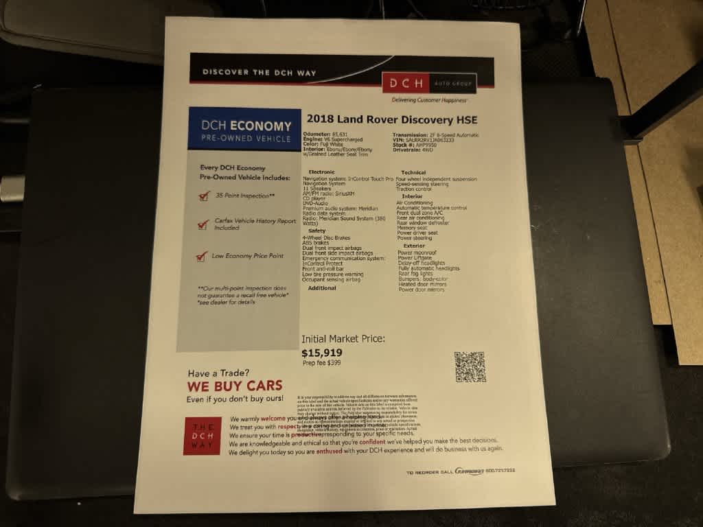 Land Rover Discovery HSE 2018