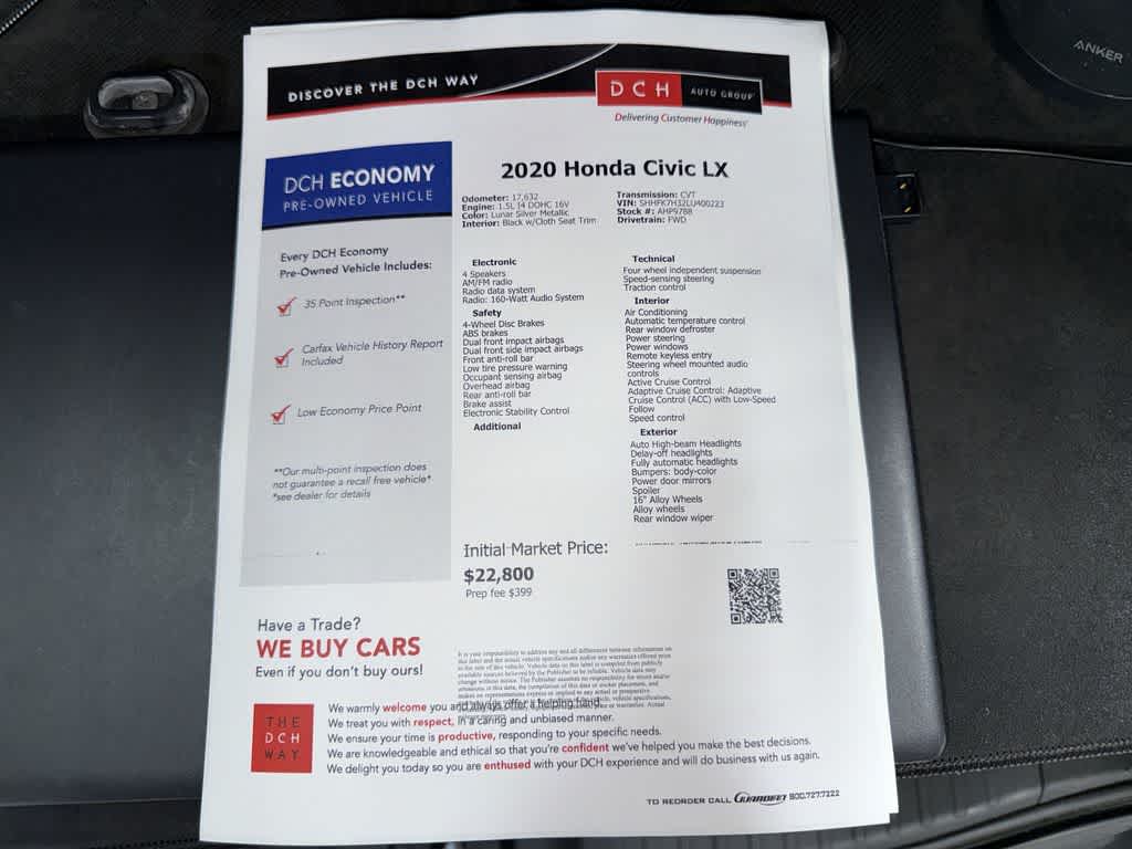 Honda Civic Hatchback LX 2020