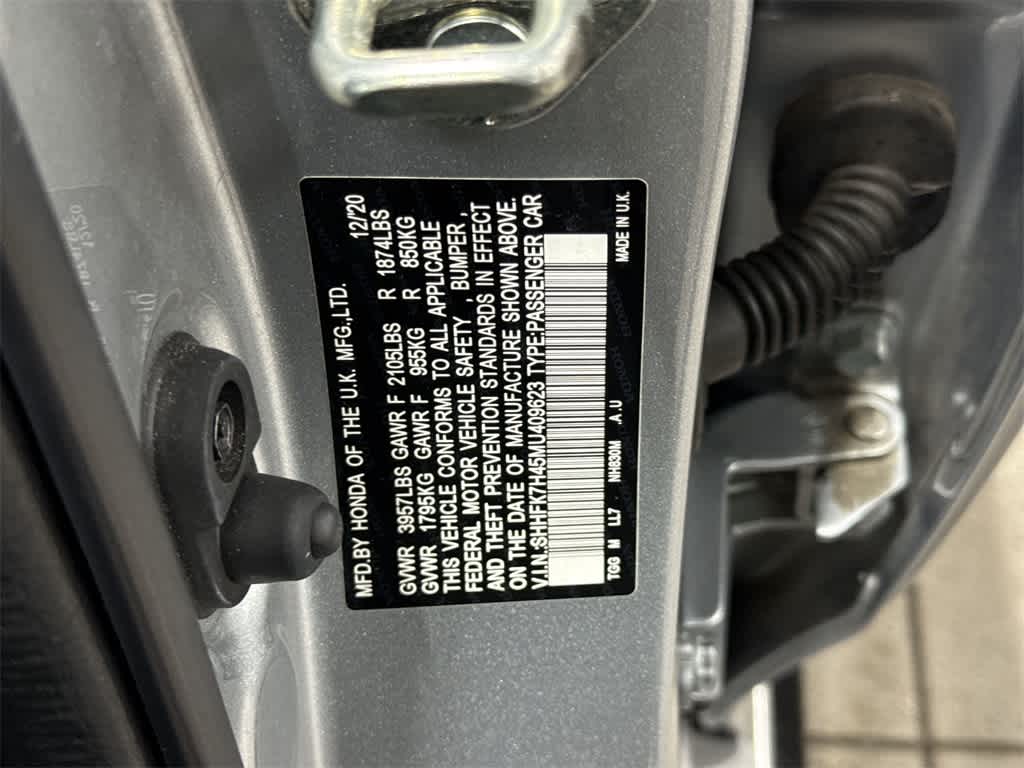 Honda Civic Hatchback Sport 2021