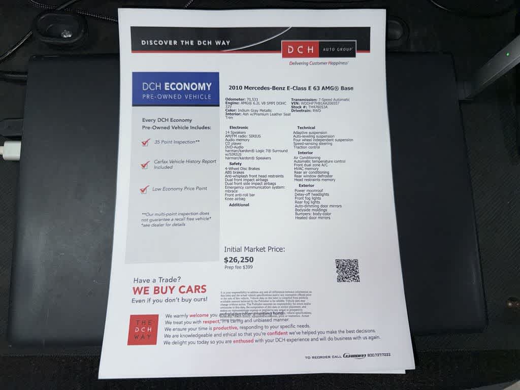 Mercedes-Benz E 63 E 63 AMG® de 2010