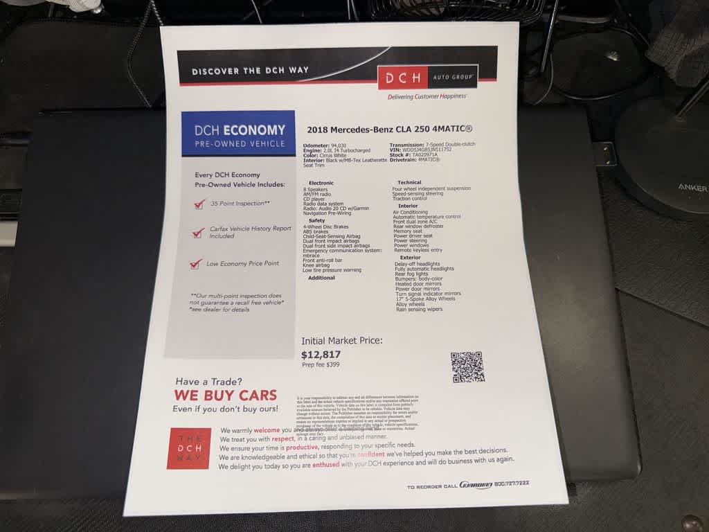 Mercedes-Benz CLA 250 2018 CLA 250