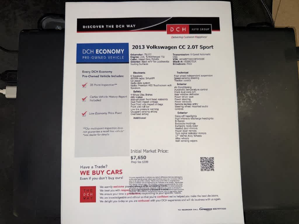 Volkswagen CC Base 2013