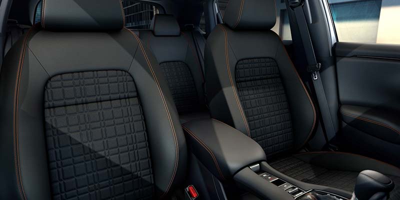 Tapicería negra premium del Honda HR-V 2026 para mayor comodidad y seguridad.