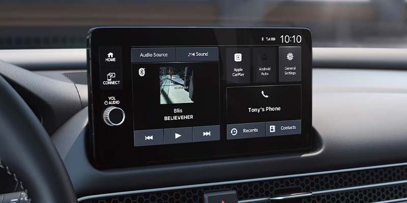 Pantalla táctil del Honda HR-V 2026 con Apple CarPlay y controles.