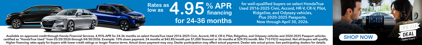 Oferta con una tasa de interés anual (TAE) del 4,95 %